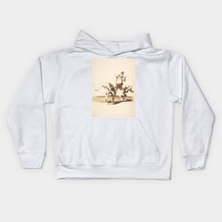 Three acrobats by Francisco Goya Kids Hoodie